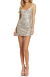 MAC DUGGAL SEQUIN SWEETHEART NECK MINI COCKTAIL DRESS,26470