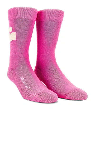 Isabel Marant Siloki Socks In Pink