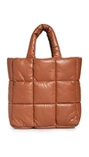 Stand Studio Assante Quilted Leather Tote Bag In Tan