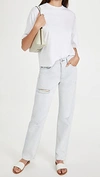 Vince Wide-sleeve Pima Cotton Crop Tee In Optic White