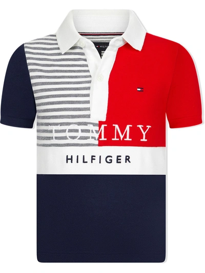 Tommy Hilfiger Teen Logo-embroidered Polo Shirt In Red
