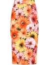 DOLCE & GABBANA SUNFLOWER PRINT PENCIL SKIRT