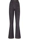 Dolce & Gabbana High-waisted Flared Jeans In Blau