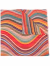 PAUL SMITH SWIRL-PRINT LIGHTWEIGHT SCARF