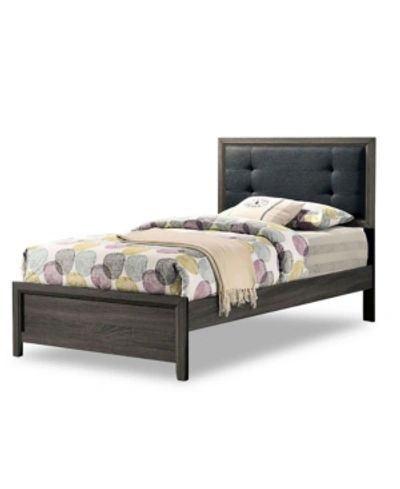 Furniture Of America Morningside Twin Panel Bed In Gray