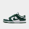 Nike Dunk Low Retro Casual Shoes In White/team Green/white/total Orange