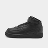 Nike Babies'  Kids' Toddler Air Force 1 Mid Casual Shoes In Black/black