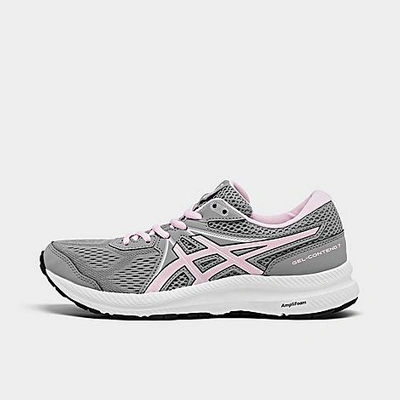 Asics Women's Gel-contend 7 Running Sneakers From Finish Line In Grey/pink/white