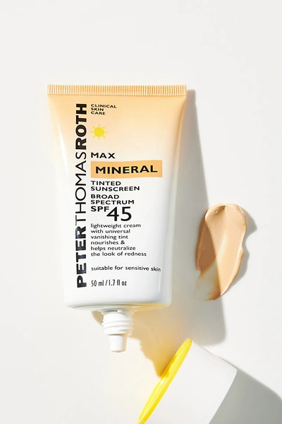 Peter Thomas Roth Max Mineral Tinted Sunscreen Cream Broad Spectrum Spf 45 In White