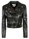 ALEXANDER MCQUEEN CROPPED BIKER JACKET,668451 Q5AGN1000