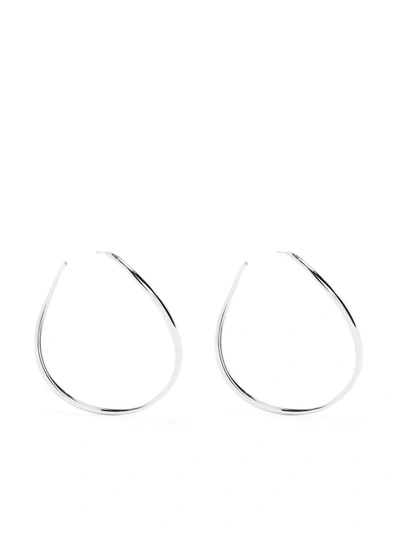Dinny Hall Wave Xl Hoop Earrings In Silber