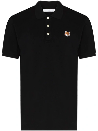 MAISON KITSUNÉ FOX-PATCH POLO SHIRT