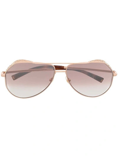 Givenchy Embellished Pilot-frame Sunglasses In Pink