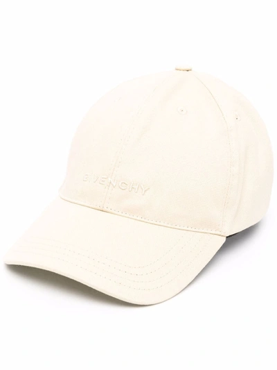 Givenchy Logo-embroidered Cotton-blend Twill Baseball Cap In Gold