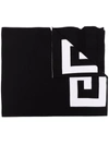 GIVENCHY LOGO-DETAIL WOOL SCARF