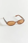 Dmy By Dmy Valentina Oval Sunglasses In Tan