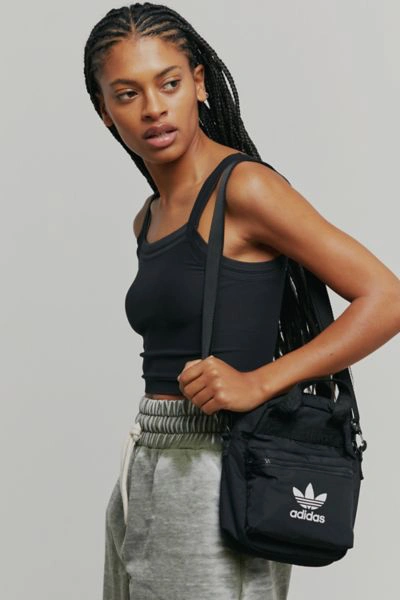 Adidas Originals Mini 2 Ways To Wear Mini Backpack/ Cross Body Bag In Black