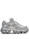 Prada Cloudbust Thunder Lug Platform Sneaker In Silber