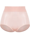 Wolford High-rise Briefs In Pink