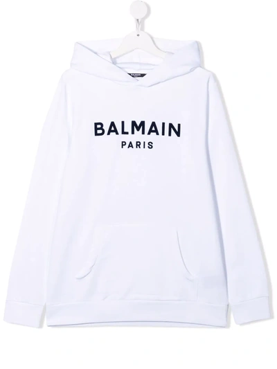 BALMAIN TEEN LOGO HOODIE