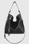 Rebecca Minkoff Mab Leather Hobo Bag In Black