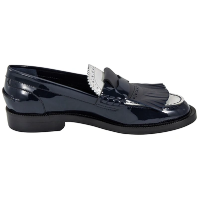 Burberry Bedmoore Kiltie Fringe Leather Loafers In Black