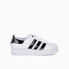 Adidas Originals Superstar Bold Low-top Sneakers In White Black Gold