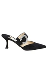 JIMMY CHOO DECOLLETE MARTA 70 IN SUEDE COLORE NERO,MARTA 70 UCB