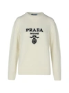 PRADA CASHMERE WOOL CREWNECK jumper,P24G1VS2111YMW F0009 WHITE