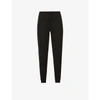 Alo Yoga Soho Mid-rise Stretch-jersey Jogging Bottoms In Black