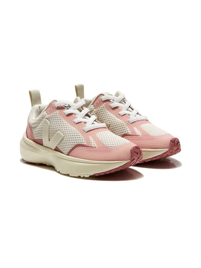 Veja Little Kid's & Kid's Canary Recycled Mesh Trainers In White