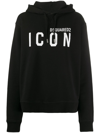 DSQUARED2 ICON COTTON HOODIE