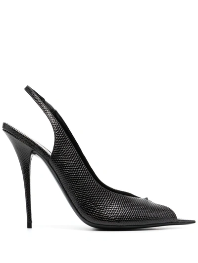 Saint Laurent Lola 110mm Slingback Pumps In Black
