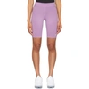 Nike Sportswear Essential Mid-rise Bike Short In Violet Shock,white