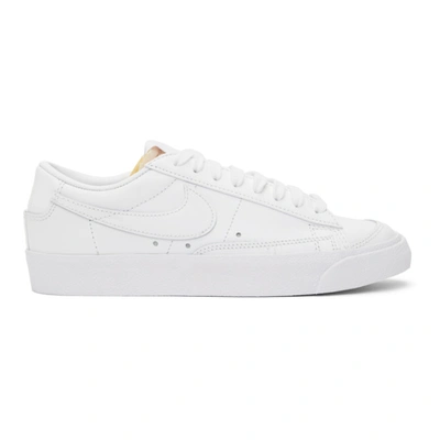 Nike Women's Blazer '77 Low Top Sneakers In White/white-white-wh