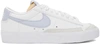 NIKE WHITE & TAUPE BLAZER LOW '77 SNEAKERS