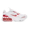NIKE WHITE & RED ZOOM AIR FIRE SNEAKERS