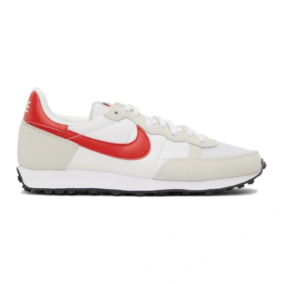 Nike Challenger Og "white/university Red" Sneakers In White / University Red-summit White-black