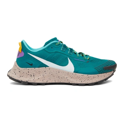 Nike Pegasus 3 Mesh Trail Running Sneakers In 绿色