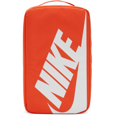 Nike Orange Air Shoebox Bag In Orange/orange/white