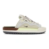 NIKE GREY & GREEN NIKE OFFLINE 2.0 SANDALS