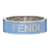 FENDI BLUE LOGO RING