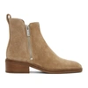 3.1 Phillip Lim Alexa Suede Double-zip Ankle Booties In To200 Tobacco