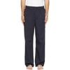 TEKLA NAVY POPLIN PYJAMA PANTS