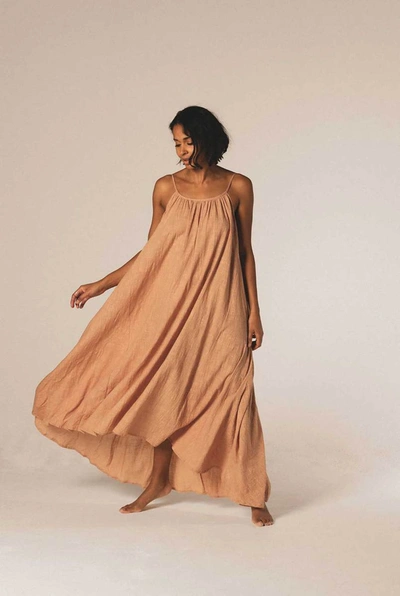 A Perfect Nomad Syros Dress In Sandstone