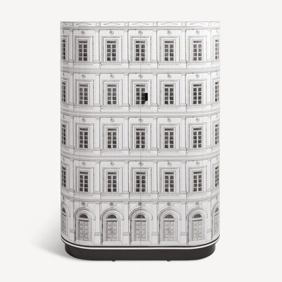 Fornasetti Curved Cabinet Palazzo In White/black