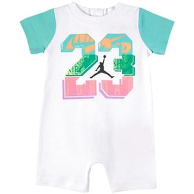 Air Jordan Babies'  White Jordan 23 Romper