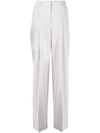 Stella Mccartney High-waisted Wide-leg Trousers In Grey