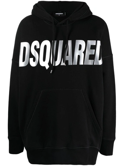 Dsquared2 Black Logo-print Hoodie
