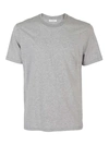 Paolo Pecora Solid Colour Cotton T-shirt In Grey In Light Grey